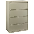 Bush Business Furniture Synchronize 1000 36"W Lateral 4-Drawer File Cabinet, Metal, Putty, Standard Delivery