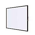 Ghent Impression Non-Magnetic Dry-Erase Whiteboard, Porcelain, 22-15/16” x 35-1/4”, White, Cherry Wood Frame