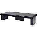 DAC Stax Ergonomic Height Adjustable Ultra Wide Monitor Stand - 66 lb Load Capacity - 4.8" Height x 22" Width x 10.5" Depth - Plastic - Black - TAA Compliant