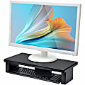 DAC Stax Ergonomic Height Adjustable Ultra Wide Monitor Stand - 66 lb Load Capacity - 4.8" Height x 22" Width x 10.5" Depth - Plastic - Black - TAA Compliant