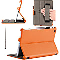i-Blason MINI2-H-ORANGE Carrying Case (Book Fold) Apple Tablet, iPad mini with Retina Display - Orange - Polyurethane Leather, MicroFiber Interior - Hand Strap