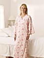 Medline Feels Like Home® Knit Mother's Gowns, 75", Pink Floral, Pack Of 12 1 thumbnail image