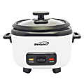 Brentwood® RC-5006W 3-Cups Uncooked/6-Cups Cooked Electric Rice Cooker with Measuring Cup and Spatula, White 1 thumbnail image