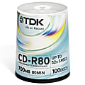 TDK - 100-Pack 52x CD-R Disc Spindle 1 thumbnail image