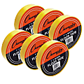 Champion Sports Floor Marking Tape, 1" x 36 yd., Yellow, Pack Of 6 Rolls 1 thumbnail image