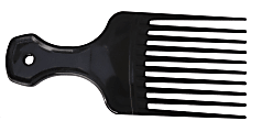 Medline Hair Picks, 6" x 2 3/4", Black, Pack Of 144 1 thumbnail image