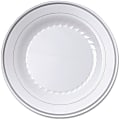 Masterpiece 9" Heavyweight Plates - Picnic, Party - Disposable - 9" Diameter - White - Plastic Body - 10 / Pack 1 thumbnail image