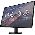 HP P27v G4 27" Full HD LCD Monitor - 16:9 - Black - 27" Class - In-plane Switching (IPS) Technology - 1920 x 1080 - 16.7 Million Colors - 300 Nit - 5 ms GTG (OD) - 60 Hz Refresh Rate - HDMI - VGA