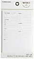 Noted by Post-it, Daily Agenda Pad, 4.9 in. x 7.7 in. White 1 Pad/Pack, 100 Sheets/Pad