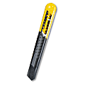 Stanley Quick Point Knives, 7 in, Snap Off Steel Blade, Plastic, Black; Yellow 1 thumbnail image