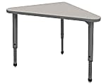 Marco Group Apex™ Series Adjustable Triangle 41"W Student Desk, Gray Nebula/Gray 1 thumbnail image