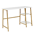 Sauder® North Avenue 42”W Single-Pedestal Desk, White