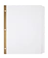 Office Depot® Brand 20% Recycled Erasable Big Tab Dividers, 5-Tab, White 1 thumbnail image