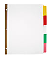 Office Depot® Brand Erasable Big Tab Dividers, 5-Tab, Multicolor Colors 1 thumbnail image