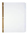 Office Depot® Brand Erasable Big Tab Dividers, 8-Tab, White 1 thumbnail image