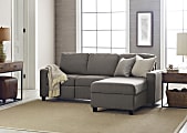 Serta® Palisades Reclining Sectional With Storage Chaise, Right, Gray/Espresso 1 thumbnail image