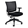 Global® Graphic Mesh-Back Task Chair, 36"H x 25"W x 24"D, Black
