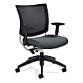 Global® Graphic Mesh-Back Task Chair, 36"H x 25"W x 24"D, Graphite