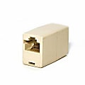 Belkin RJ45 Inline Coupler - 1 x RJ-45 Female - 1 x RJ-45 Female - Ivory 1 thumbnail image