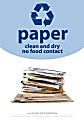 Recycle Across America Paper Standardized Recycling Labels, P-1007, 10" x 7", Light Blue 1 thumbnail image