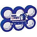 Tape Logic® Carton-Sealing Tape, 3" Core, 2" x 110 Yd., Blue, Pack Of 6