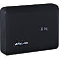 Verbatim Dual USB Power Pack, 10400mAh - Black - For iPod, iPhone, USB Device, Mobile Phone, e-book Reader, iPad, Bluetooth Headset - Lithium Ion (Li-Ion) - 10400 mAh - 2.10 A - 5 V DC Output - 5 V DC Input - 2 x - Black 1 thumbnail image