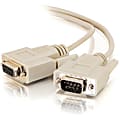 C2G 15ft DB9 M/F Extension Cable - Beige - DB-9 Male - DB-9 Female - 15ft - White 1 thumbnail image