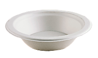 Highmark® Compostable Sugarcane Paper Bowls,  12 Oz, White, Pack Of 50 1 thumbnail image