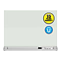 Quartet® Desktop Magnetic Tempered Glass Unframed Dry-Erase Whiteboard, 17" x 23", White