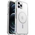 OtterBox Symmetry Series+ - Back cover for cell phone - with MagSafe - polycarbonate, synthetic rubber - clear - for Apple iPhone 12, 12 Pro