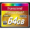 Transcend Ultimate 64 GB CompactFlash - 160 MB/s Read - 120 MB/s Write - 1000x Memory Speed 1 thumbnail image