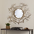 Southern Enterprises Branch Round Mirror, 32"H x 38"W x 2"D, Metallic Gold 1 thumbnail image