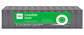 Office Depot® Brand Invisible Tape, 3/4" x 1296", Clear, Pack of 12 Rolls 1 thumbnail image
