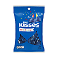 Hershey's® Milk Chocolate KISSES Birthday, With Dark Blue Foils Peg Bag, 7 Oz, Pack Of 3 Bags