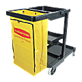 Rubbermaid® Janitor Cart with 25-Gallon Zipper Vinyl Bag