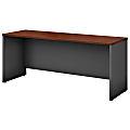 Bush Business Furniture Components Credenza Desk 72"W x 24"D, Hansen Cherry/Graphite Gray, Standard Delivery 1 thumbnail image