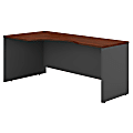 Bush Business Furniture Components Corner Desk Left Handed 72"W, Hansen Cherry/Graphite Gray, Standard Delivery