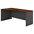 Bush Business Furniture Components 72"W Corner Left-Hand Computer Desk, Hansen Cherry/Graphite Gray, Standard Delivery