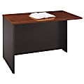 Bush Business Furniture Components Return Bridge, 48"W, Hansen Cherry/Graphite Gray, Standard Delivery 1 thumbnail image