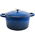 Crock-Pot Artisan 7-Quart Round Cast Iron Dutch Oven, Sapphire Blue 1 thumbnail image