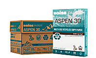 Boise® ASPEN® 30 Multi-Use Printer & Copy Paper, 5 Reams, White, Letter (8.5" x 11"), 2500 Sheets Per Case, 20 Lb, 92 Brightness, 30% Recycled 1 thumbnail image