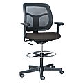 Raynor® Eurotech Apollo VDFT9800 Drafting Stool, 46 1/2"H x 26"W x 24 4/5"D, Perfection Gray Fabric
