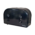 Morcon Tissue Valay® Plastic Mini Jumbo Bath Tissue Dispenser, Two Rolls, 9.75 x 15.87 x 5.25, Black 1 thumbnail image