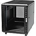 StarTech.com 15U Server Rack Cabinet - Includes Casters and Leveling Feet - 32 in. Deep - Weight Capacity 1768 lb. - Lockable (RK1536BKF)