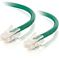 C2G-7ft Cat5e Non-Booted Crossover Unshielded (UTP) Network Patch Cable - Green - Category 5e for Network Device - RJ-45 Male - RJ-45 Male - Crossover - 7ft - Green