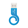 PNY® Monkey Tail USB 2.0 Flash Drive, 16GB, Blue 1 thumbnail image