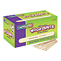 Creativity Street Wood Crafts Jumbo Craft Sticks, 6" x 3/4" x 2mm, Natural, Box Of 500