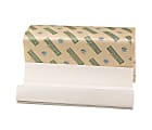 Boardwalk Green C-Fold Folded Towels, 10 1/8" x 13", 100% Recycled, Natural White, 150 Sheets Per Pack, Case Of 16 Packs