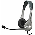 Cyber Acoustics AC-201R Stereo Over The Ear Headset Black/Platinum