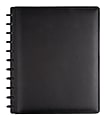 TUL® Discbound Notebook With Leather Cover, Letter Size, Narrow Ruled, 60 Sheets, Black 1 thumbnail image
